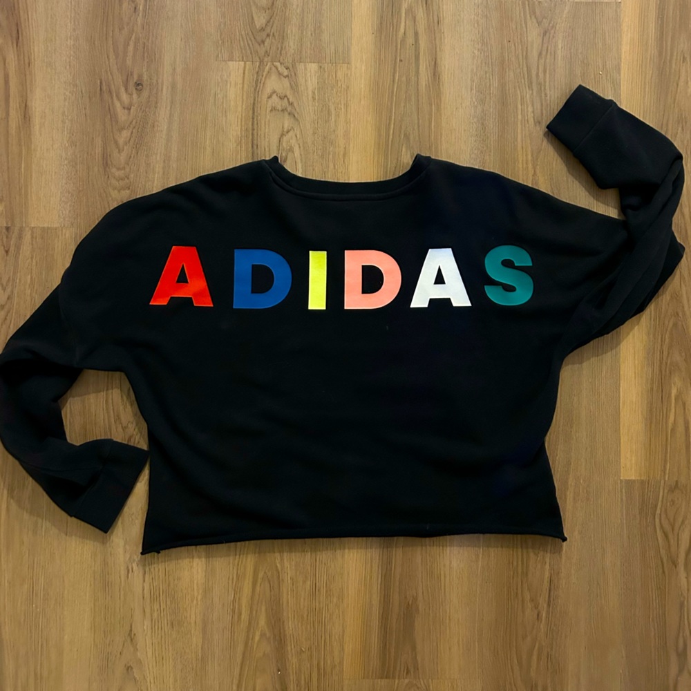 Adidas Slightly Cropped Sweatshirt Style Top